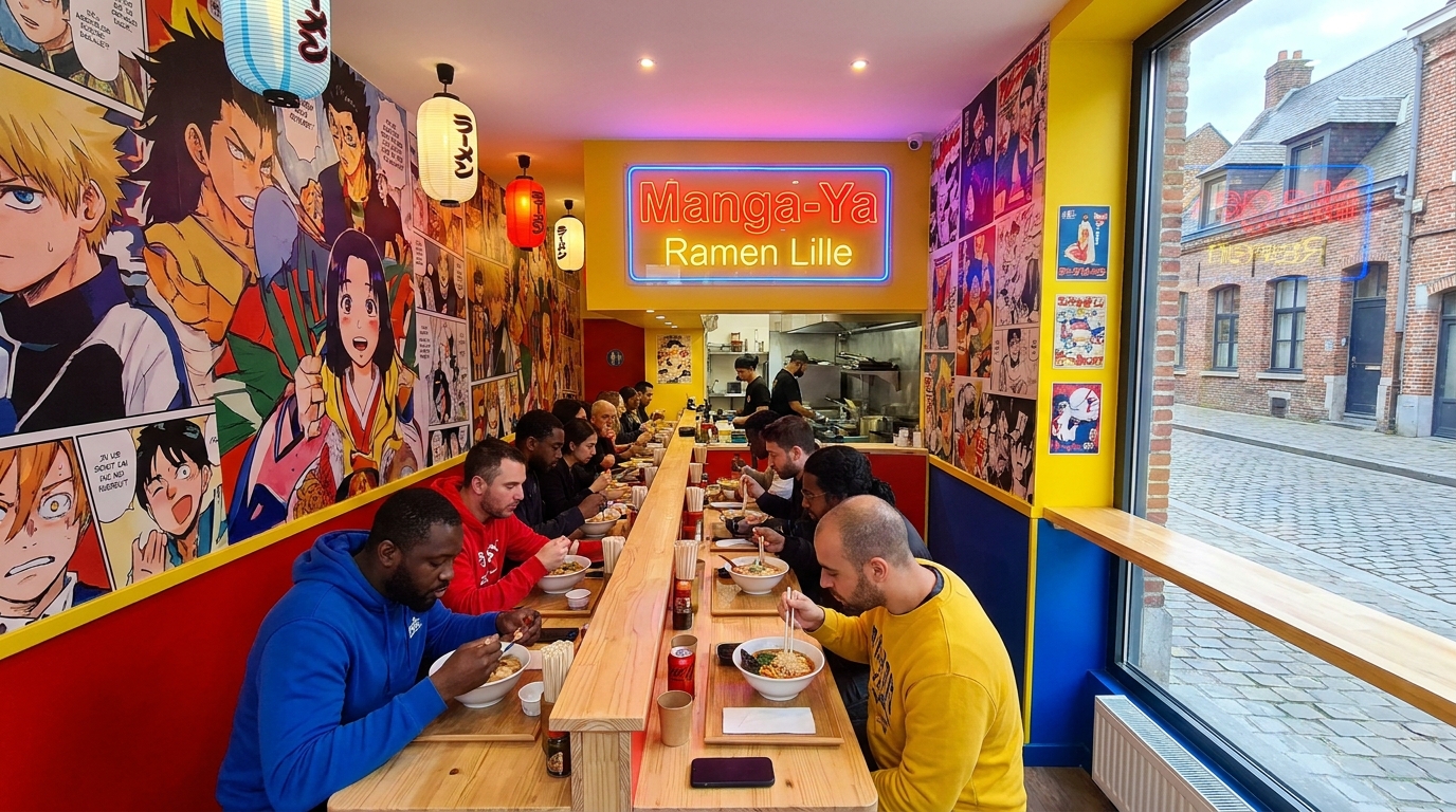 découvrez à lille un restaurant de ramen au décor manga unique, offrant des bouillons authentiques et une ambiance originale qui ravira tous les gourmets.