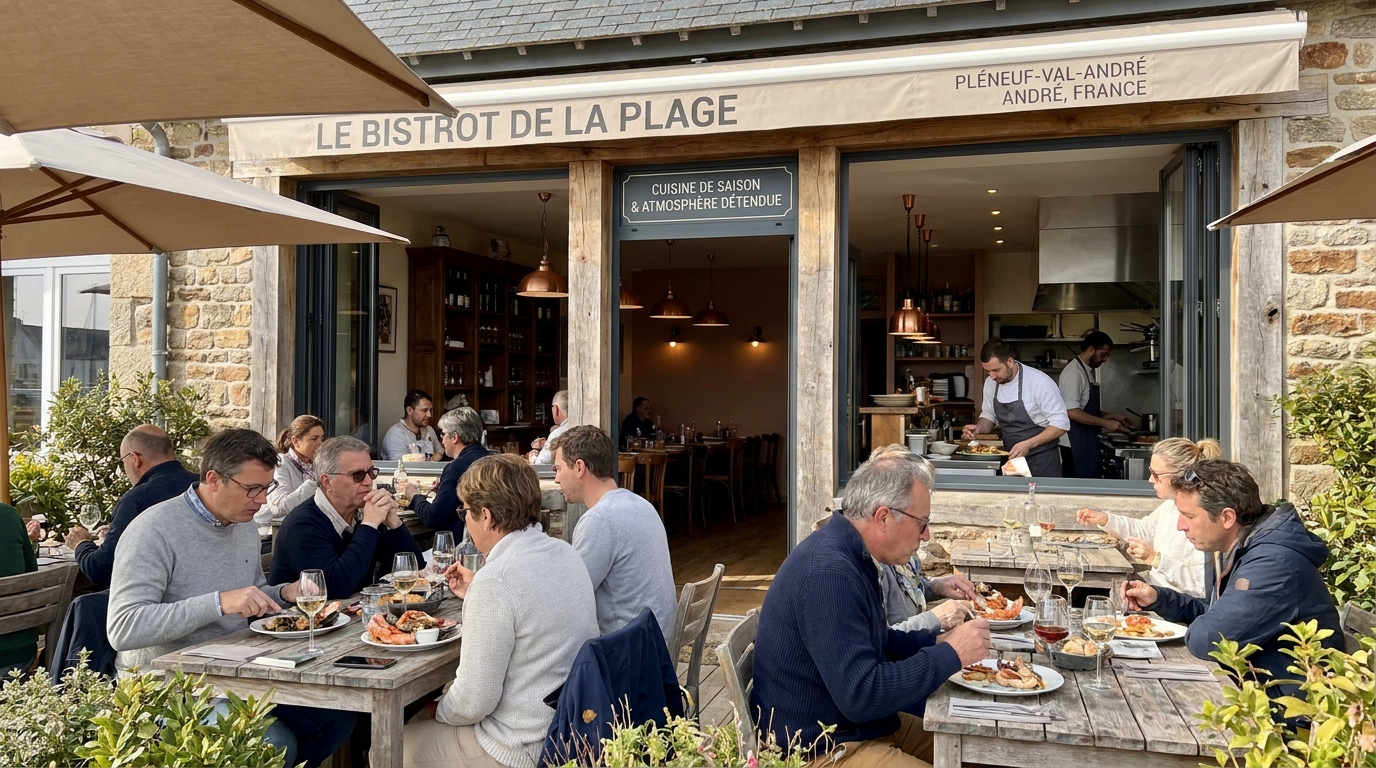 découvrez un bistrot à pléneuf-val-andré où l'ambiance décontractée rencontre une cuisine exigeante pour une expérience gourmande et conviviale.