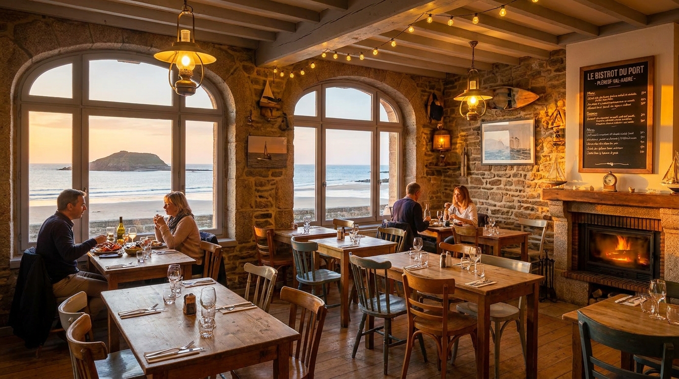 découvrez un bistrot à pléneuf-val-andré où ambiance décontractée rime avec exigence culinaire pour une expérience savoureuse et conviviale.