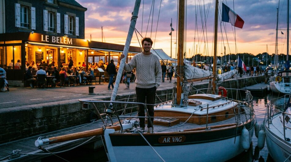 découvrez la saison unique d'adam sauzea à port-la-forêt, où il vit en toute liberté à bord de son bateau transformé en domicile flottant.