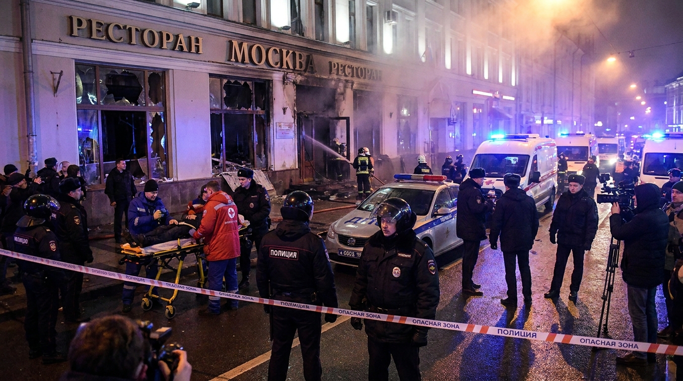 un attentat violent en russie a fait au moins trois morts et 21 blessés hier soir. découvrez les détails de cet incident tragique.