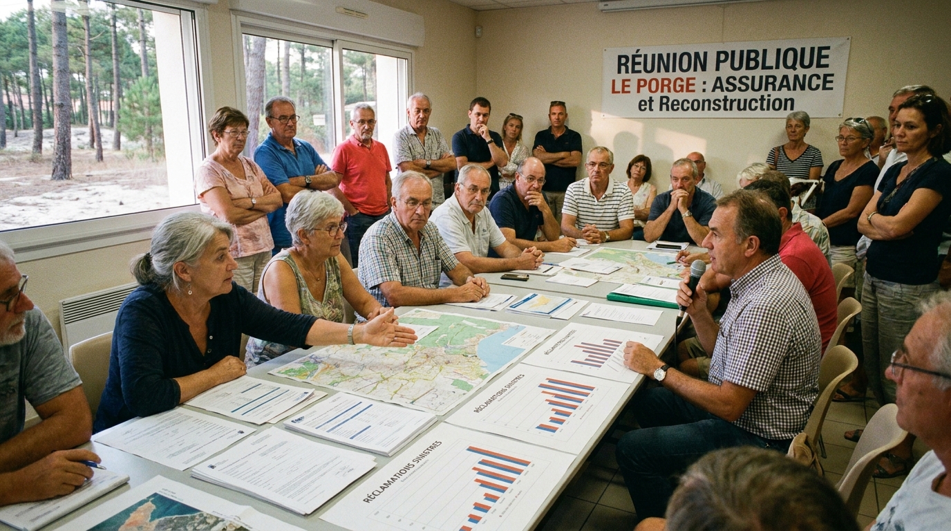 au porge, les sinistrés du mégafeu cherchent à obtenir une indemnisation juste et équitable pour les dommages subis, tandis que la communauté tente de se reconstruire après la catastrophe.