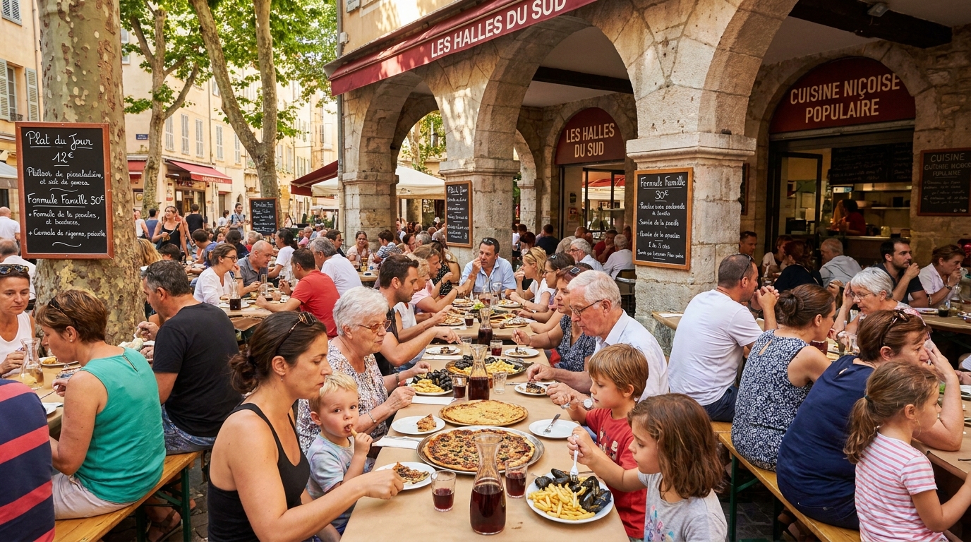 découvrez comment cet été, les français réussissent à gérer leur addition au restaurant en partageant trois plats pour six convives, alliant convivialité et économie.