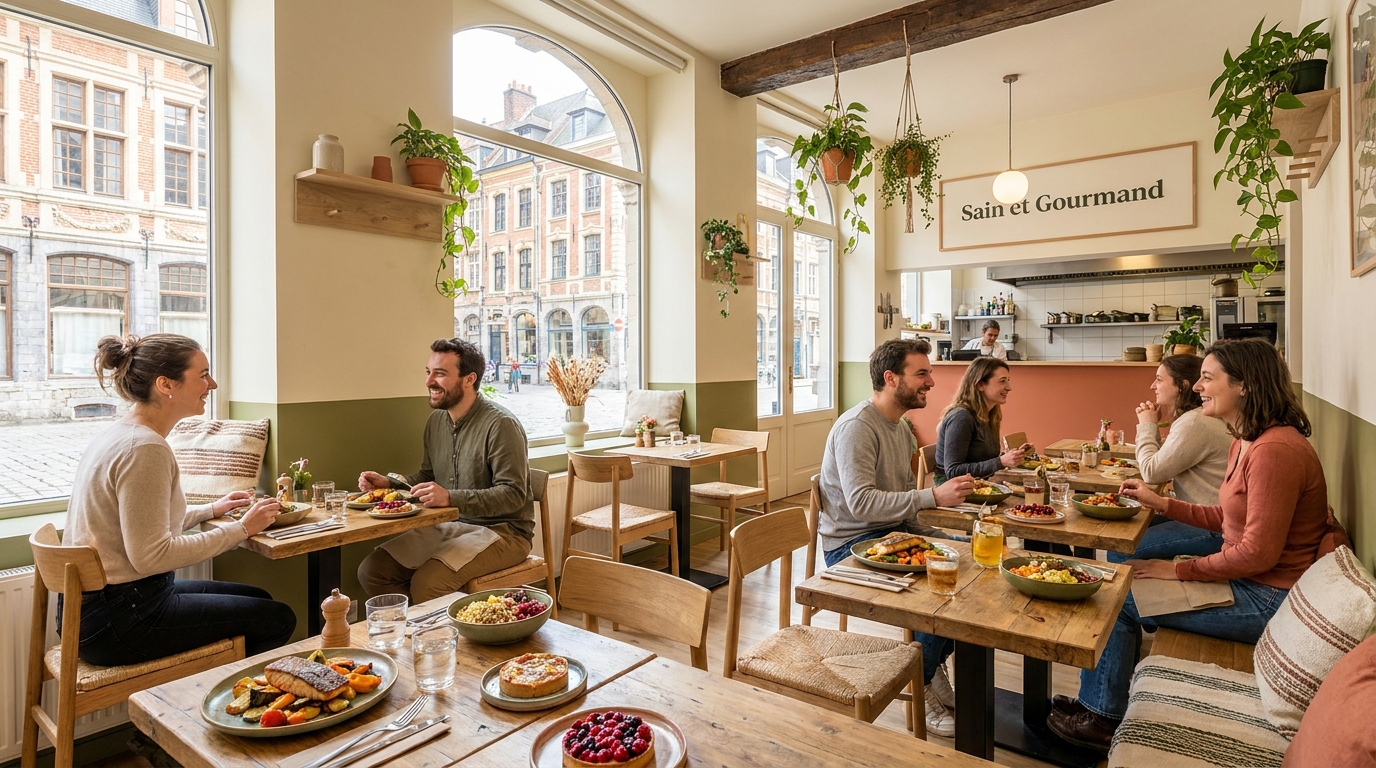 découvrez notre expérience culinaire au nouveau restaurant « sain et gourmand » situé au cœur de lille, où saveurs délicieuses et cuisine équilibrée se rencontrent pour votre plus grand plaisir.