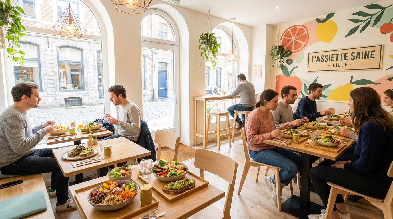 découvrez notre expérience unique au restaurant « sain et gourmand » au cœur de lille, où saveurs délicieuses et alimentation équilibrée se rencontrent pour votre plaisir.