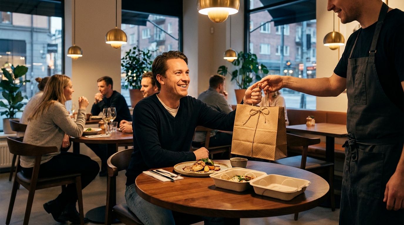 depuis 2021, la loi oblige les restaurants à proposer un doggy bag pour emporter vos restes, sous peine d'amende, afin de réduire le gaspillage alimentaire.