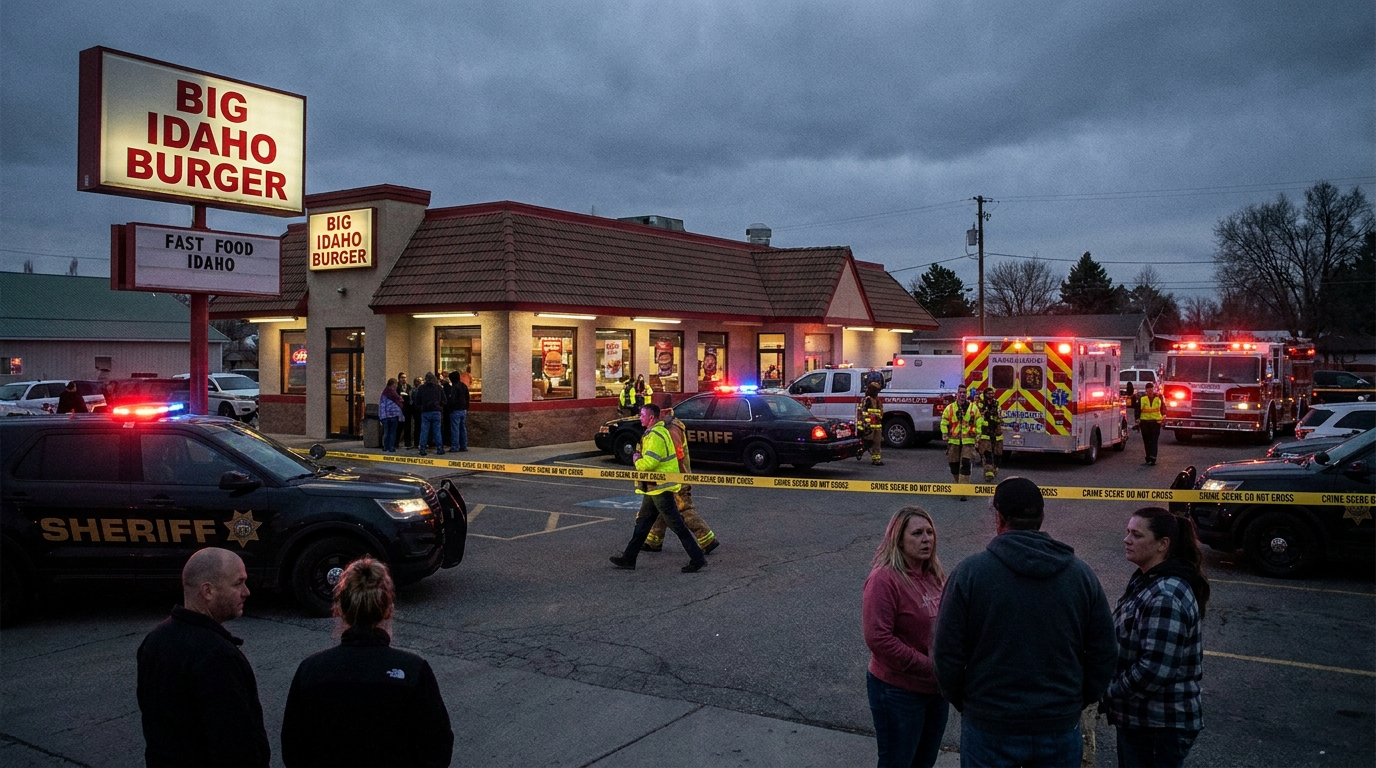tragédie en idaho : une fusillade dans un restaurant fait 3 morts et blesse 7 personnes, suscitant choc et inquiétude dans la communauté.