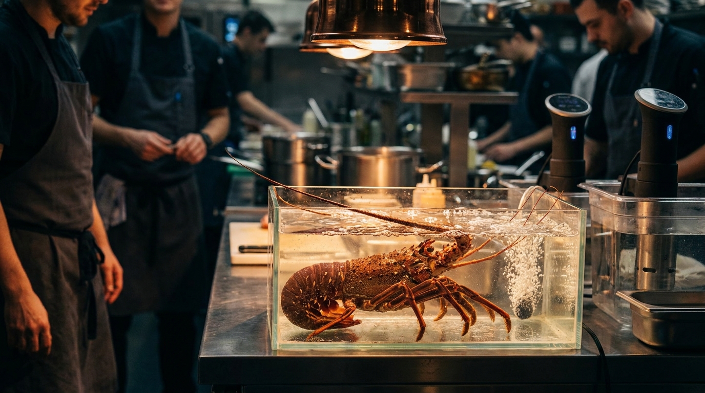 un homme dépense 300 euros au restaurant pour sauver une langouste d'une cuisson trop rapide, révélant une histoire étonnante et pleine d'émotion.