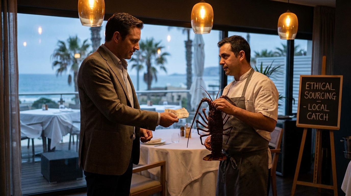 découvrez l'histoire étonnante d'un client qui dépense 300 euros dans un restaurant pour acheter une langouste vivante, révélant un désir unique et passionné.