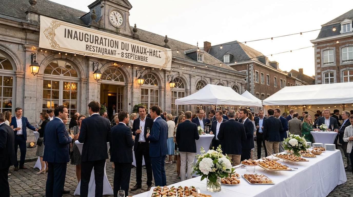 découvrez l'inauguration du nouveau restaurant du waux-hall à mons, avec une ouverture prévue le 8 septembre. ne manquez pas cet événement culinaire incontournable !