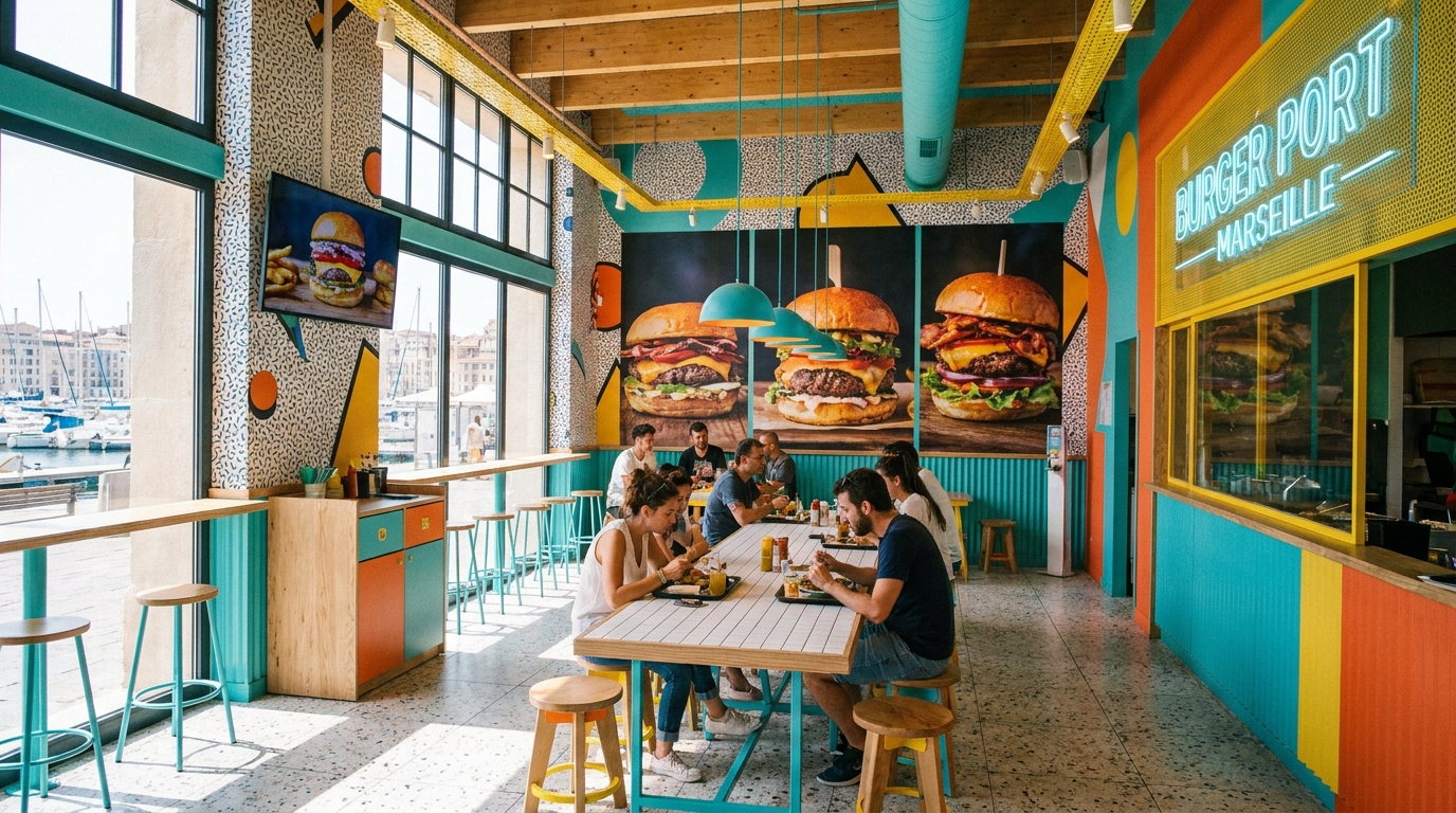 le célèbre restaurant de burgers inaugure un deuxième emplacement près du vieux port, attirant toujours plus d'amateurs de saveurs gourmandes et de qualité.