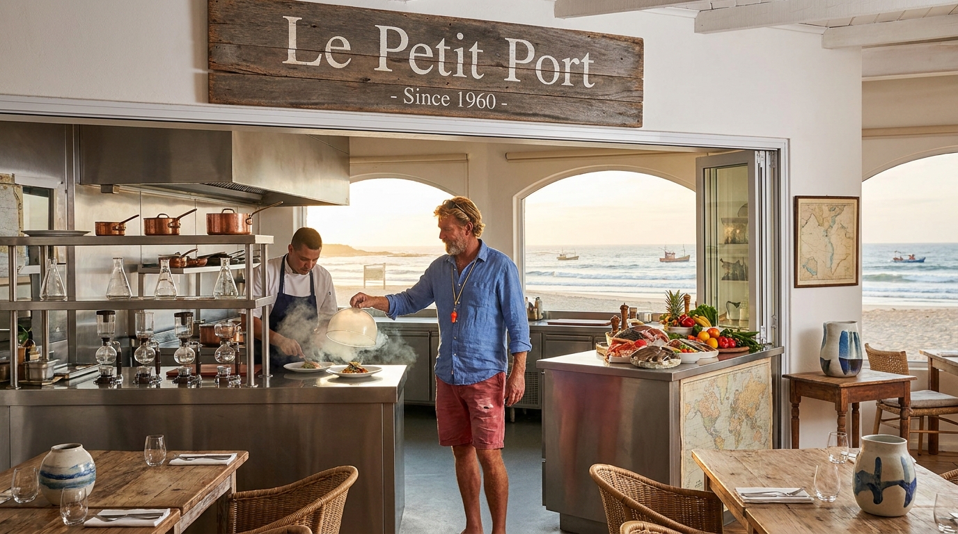 découvrez le petit port, l’emblématique restaurant désormais dirigé par un ancien plagiste, qui vous embarque pour un voyage culinaire innovant alliant fraîcheur et créativité.