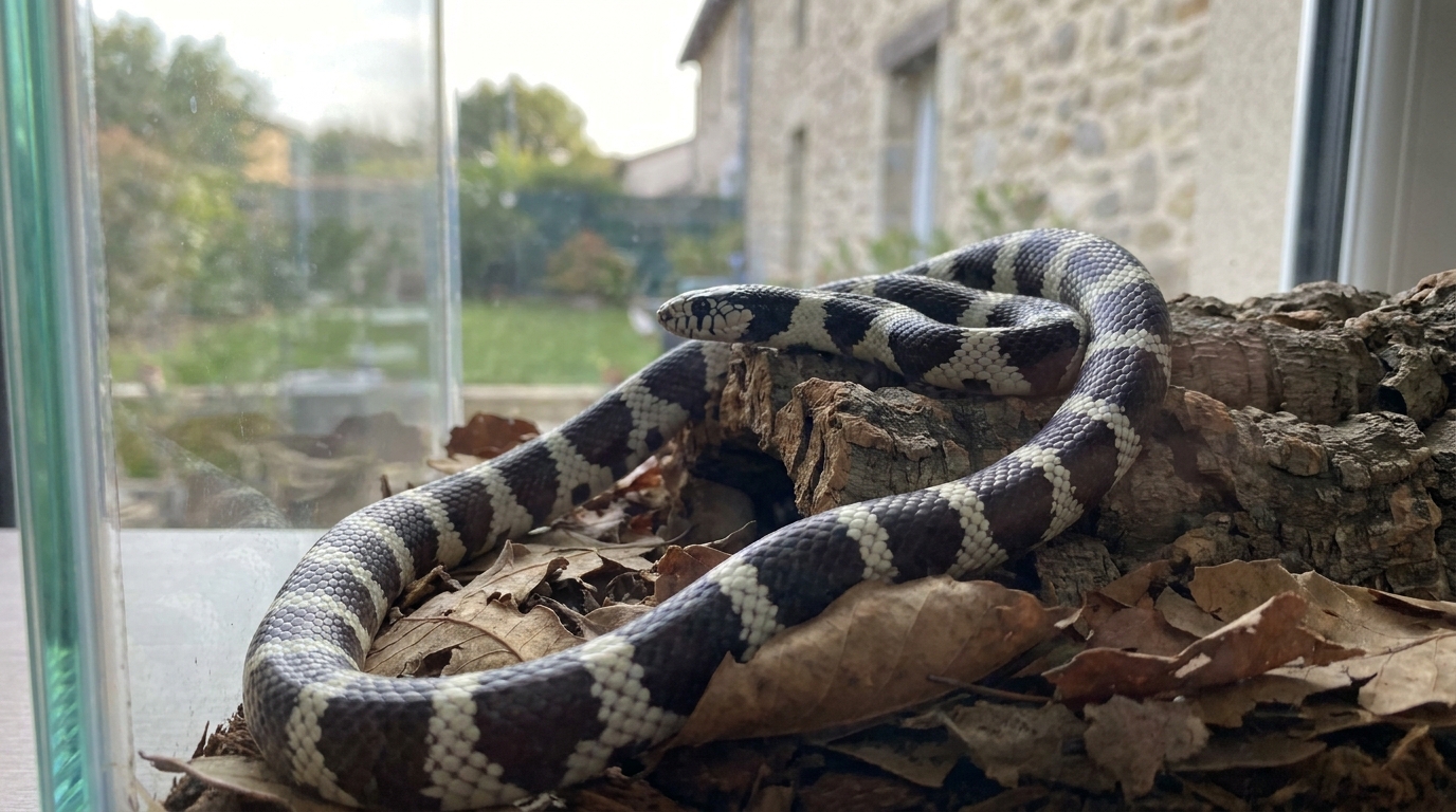 à lyon, découvrez l'histoire insolite d'un serpent de californie caché sous les chaises d'un restaurant, une découverte surprenante qui a étonné les clients et le personnel.