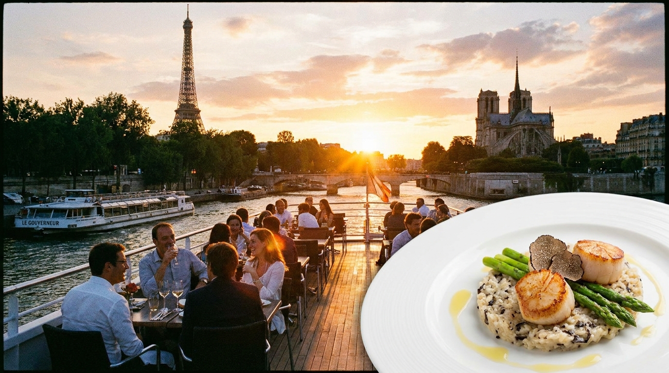 découvrez 'mon restaurant, un havre de paix flottant' : à bord de son bateau-restaurant, cette cheffe talentueuse sublime chaque plat pour une expérience culinaire unique sur l'eau.