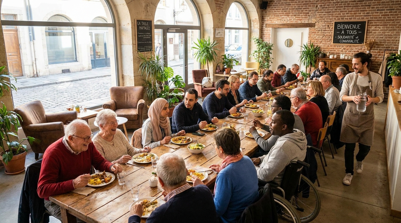 découvrez convives à nancy, une nouvelle adresse solidaire et inclusive qui favorise le partage et la convivialité. un lieu unique à ne pas manquer pour soutenir l'inclusion sociale.