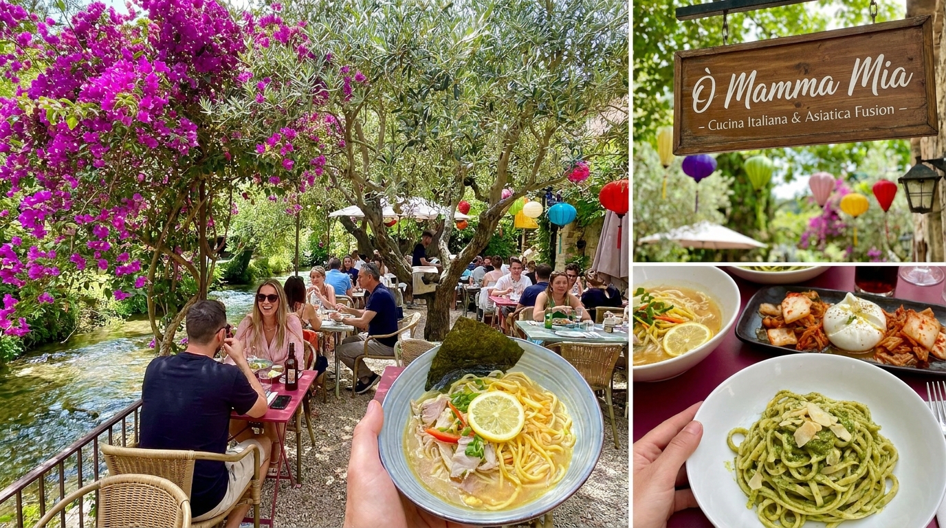 découvrez ò mamma mia à lourmarin, une nouvelle adresse gourmande qui allie avec finesse les saveurs italiennes et asiatiques pour une expérience culinaire unique.