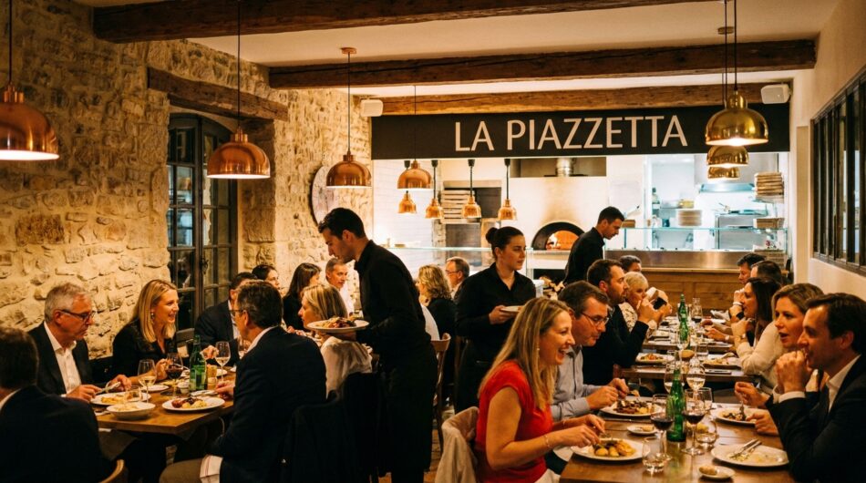 découvrez la rencontre entre franck dubosc et guy stéphan dans un restaurant italien du sud de la france et le prix étonnant de leur repas.