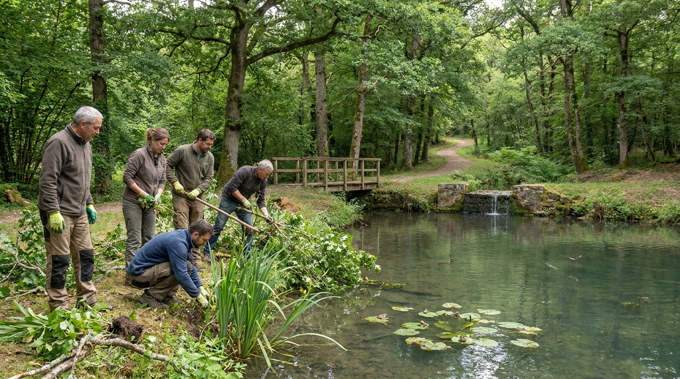 découvrez la restauration d’un étang forestier en maine-et-loire rendue possible grâce au soutien précieux de la fondation du patrimoine, un projet de conservation écologique et patrimoniale.