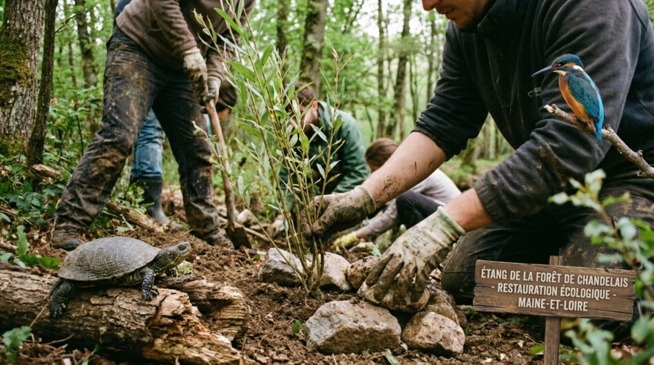 découvrez la restauration d’un étang forestier en maine-et-loire réalisée avec le soutien de la fondation du patrimoine, un projet visant à préserver la biodiversité locale et valoriser le patrimoine naturel.