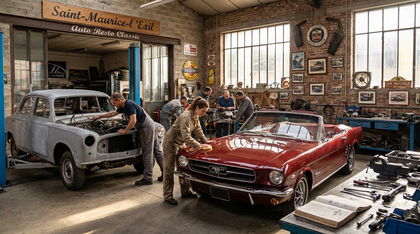 découvrez auto resto classic à saint-maurice-l’exil, un club passionné dédié à la restauration et à la préservation des voitures anciennes, offrant expertise et convivialité aux amateurs d'automobiles classiques.