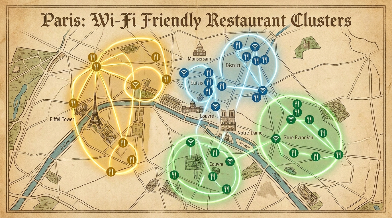 découvrez les meilleures adresses à paris pour savourer un délicieux repas tout en profitant du wifi gratuit, idéal pour travailler ou se détendre en toute sérénité.