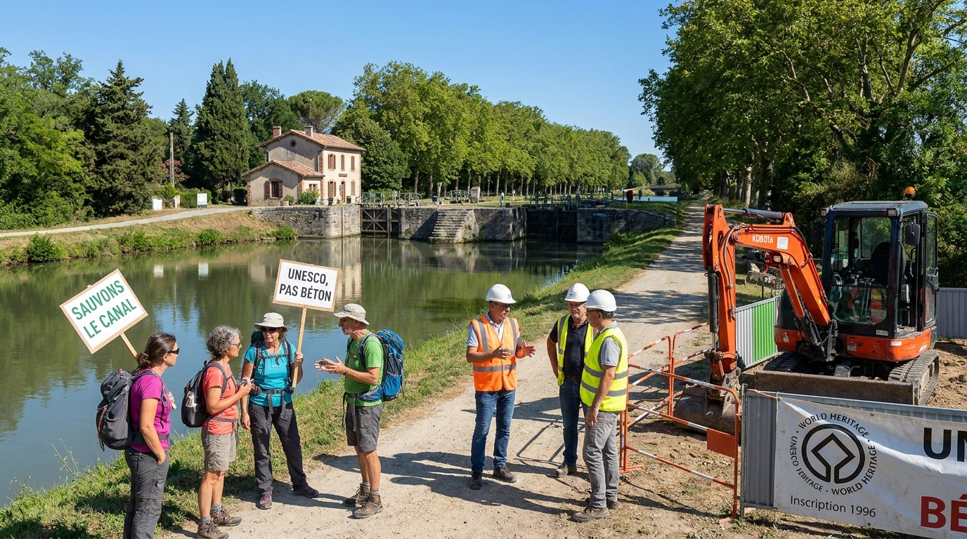 trente ans après son inscription à l'unesco, le canal du midi près du port-lauragais continue de susciter le débat, oscillant entre son rôle de trésor patrimonial et les enjeux contemporains qui l'entourent.