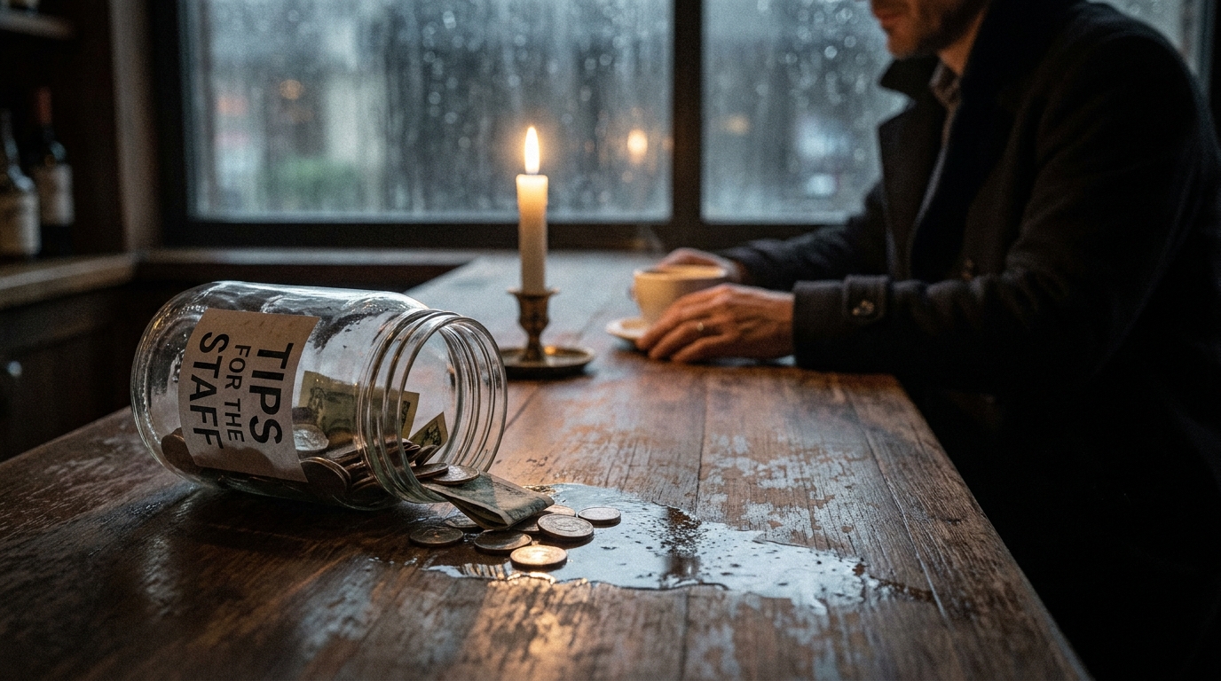 découvrez l'histoire d'une boîte à pourboires pleine d'émotions qui a été volée dans un restaurant, avec un message étonnant laissé par le voleur.