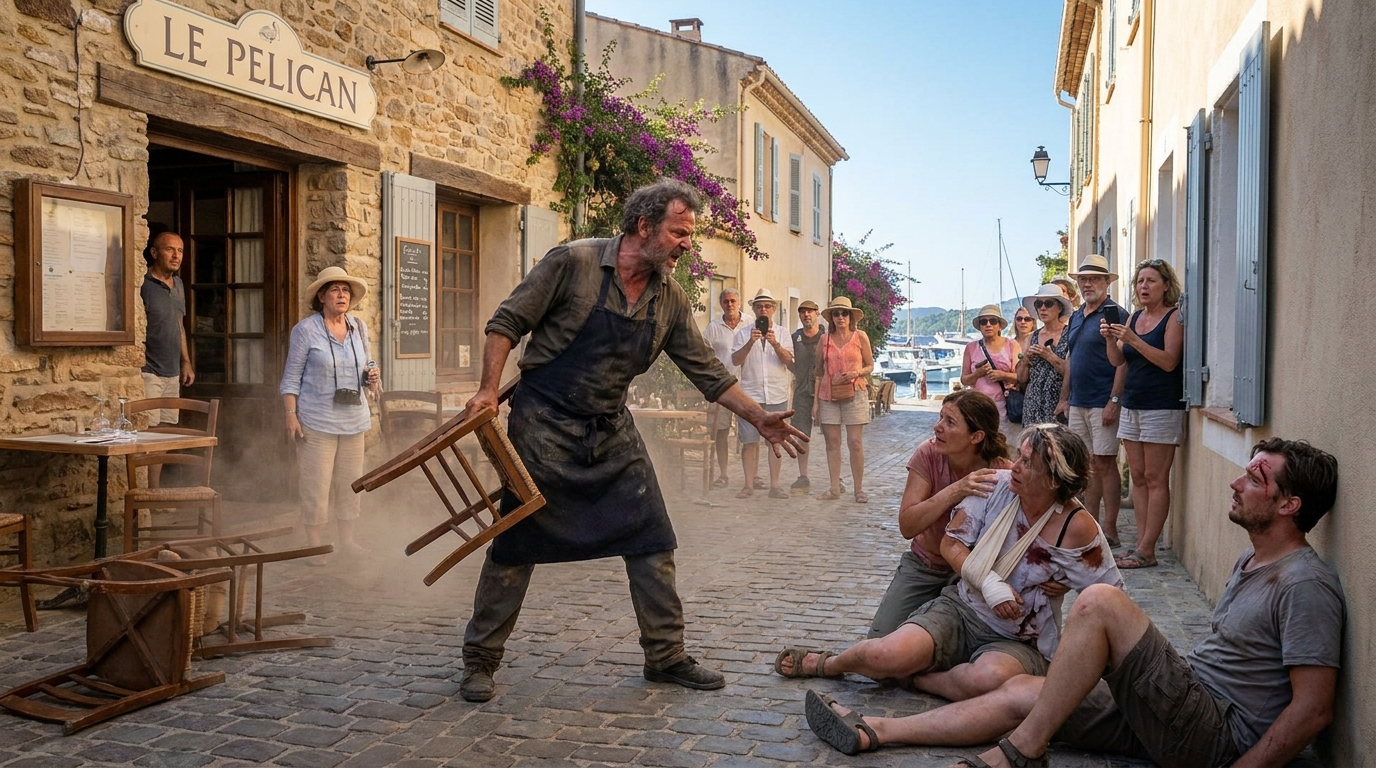une violente altercation éclate à porquerolles dans un restaurant, où un employé blesse deux personnes lors d'une rixe. retour sur les faits et les conséquences de cet incident.