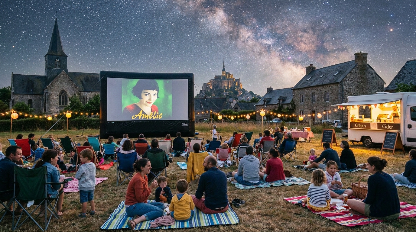 profitez d'une soirée cinéma en plein air gratuite à céaux, pour partager la culture avec toute la communauté dans une ambiance conviviale et festive.