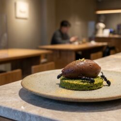 à séoul, un restaurant étoilé a été sanctionné après avoir servi un sorbet agrémenté de fourmis, suscitant controverse et débat sur les pratiques culinaires innovantes.