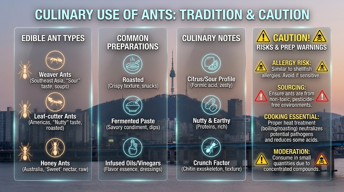 à séoul, un restaurant étoilé fait face à une sanction après avoir servi un sorbet contenant des fourmis, soulevant des questions sur les normes culinaires et l'inspection sanitaire.