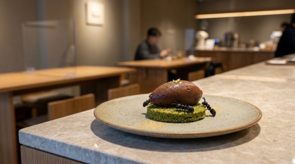 à séoul, un restaurant étoilé a été sanctionné après avoir servi un sorbet agrémenté de fourmis, suscitant controverse et débat sur les pratiques culinaires innovantes.