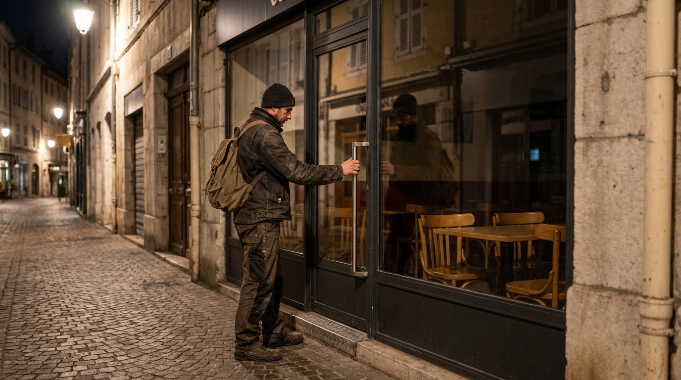 à aix-les-bains, un homme de 27 ans sans domicile a tenté de s’introduire dans un restaurant. découvrez les éléments connus sur les faits.