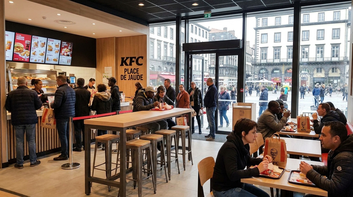 découvrez l'ouverture d'un restaurant de poulet frit renommé au cœur de clermont-ferrand, sur une place emblématique du centre-ville, pour une expérience culinaire savoureuse et conviviale.