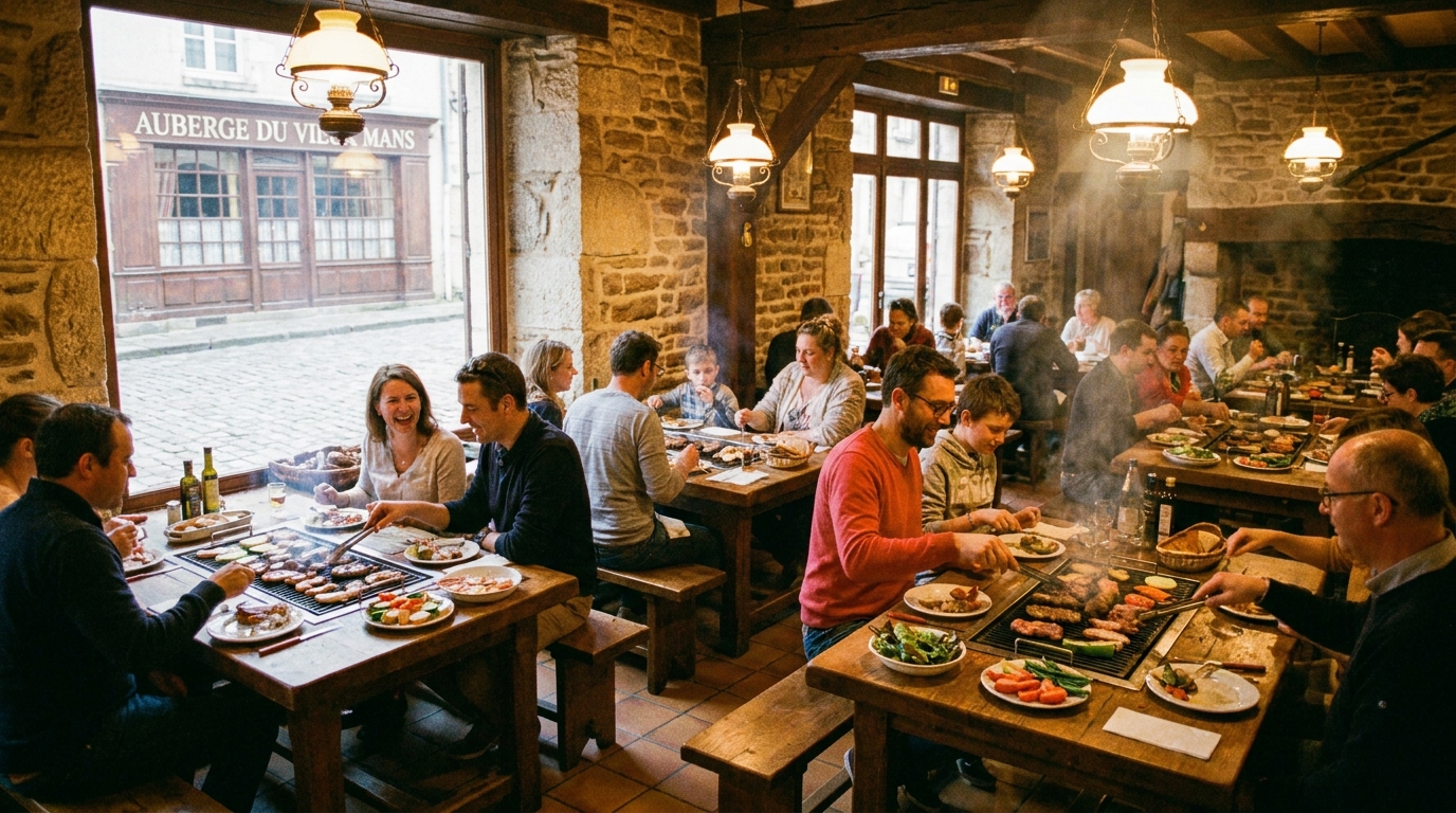 découvrez près du mans un restaurant unique où deux amis d’enfance vous invitent à cuisiner votre propre viande, pour une expérience culinaire innovante et conviviale.
