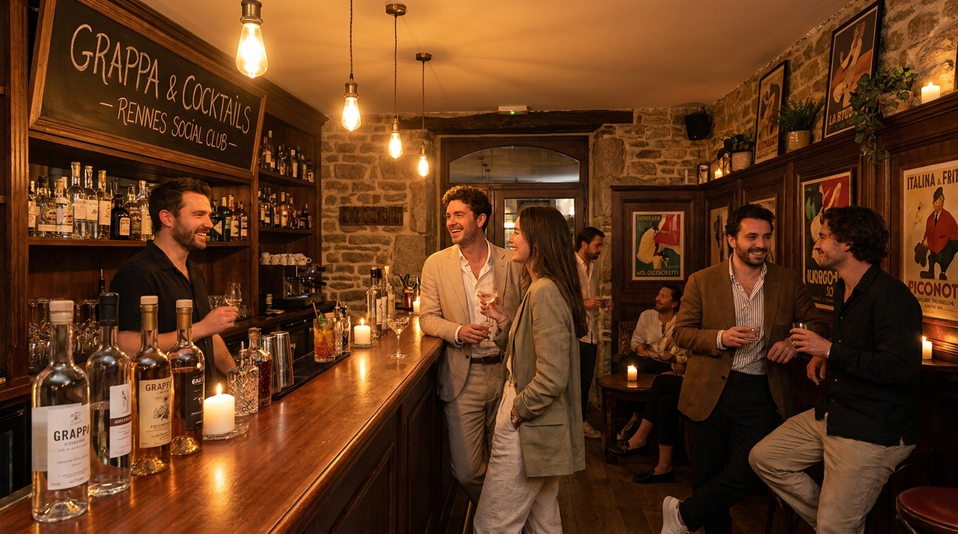 découvrez en images grappa, le nouveau restaurant-bar italien xxl aux portes de rennes, alliant ambiance conviviale et cuisine authentique pour une expérience unique.