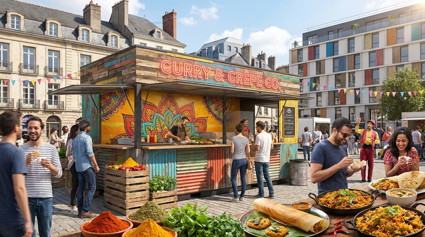 eat up + : savourez la street food indienne authentique au cœur de la mabilais à rennes. découvrez des plats riches en saveurs dans une ambiance conviviale.