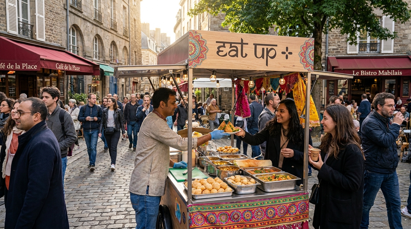 découvrez eat up +, la nouvelle adresse incontournable de street food indienne au cœur de la mabilais à rennes. savourez des plats authentiques et pleins de saveurs dans un cadre convivial.