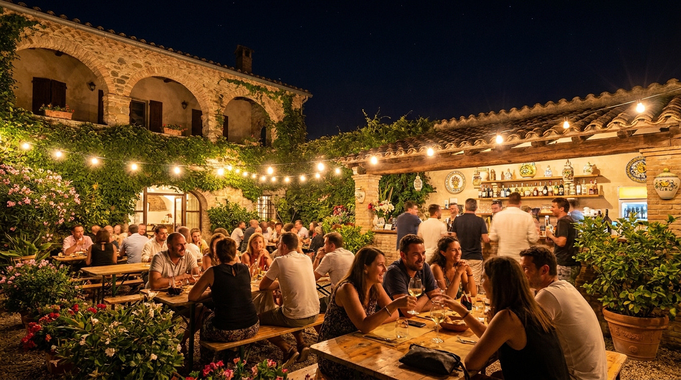 découvrez grappa, l'italian social club près de rennes : une guinguette festive, un bar de nuit animé et un restaurant convivial pour des soirées inoubliables entre amis.