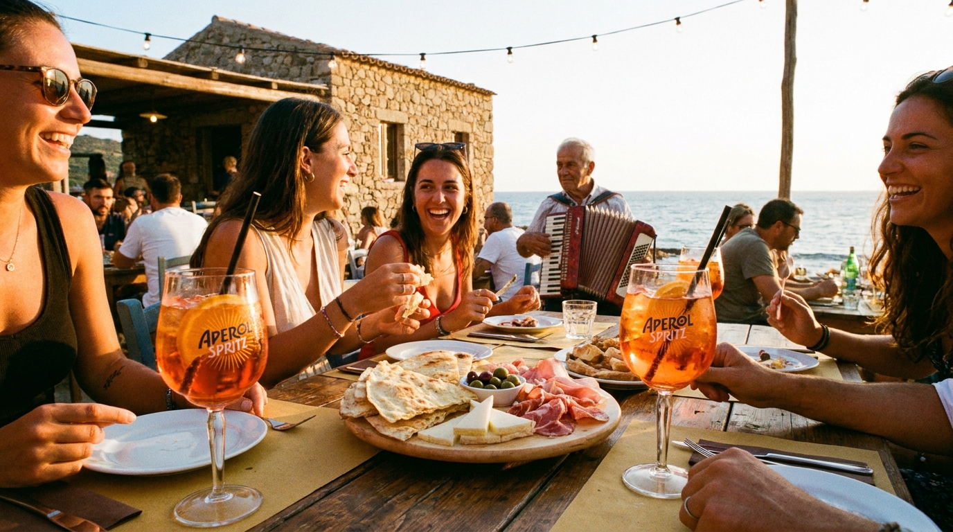 découvrez comment un restaurant spécialisé en cuisine conviviale peut parfois être pris pour un bar, entre spritz partagés et entrées à déguster ensemble, pour une expérience culinaire unique et décalée.