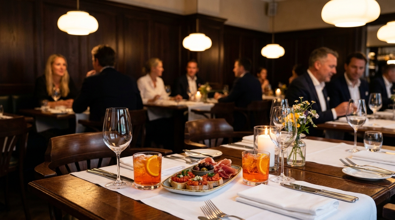 découvrez l'histoire d'un restaurant où deux spritz et une entrée à partager ont semé la confusion, rappelant que l'on est ici pour savourer un repas, pas pour faire la fête comme au bar.