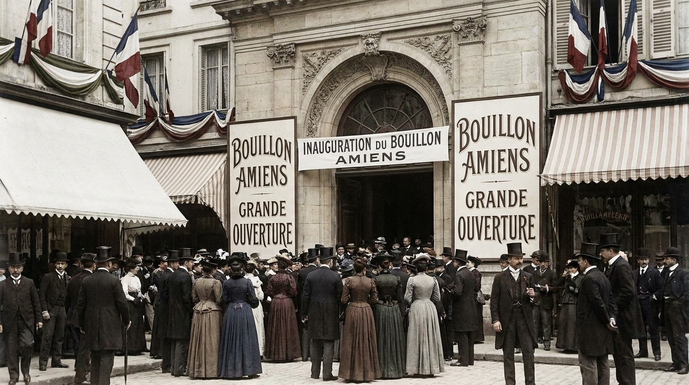 découvrez l'inauguration du premier bouillon au cœur du centre-ville d’amiens, un lieu authentique où saveurs traditionnelles et ambiance conviviale se rencontrent.