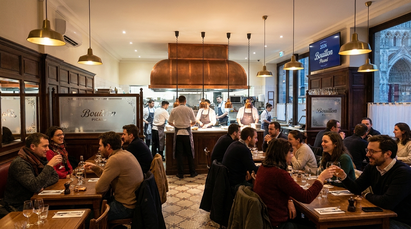découvrez l'inauguration du tout premier bouillon au cœur du centre-ville d’amiens, un lieu convivial où traditions culinaires et ambiance chaleureuse se rencontrent.