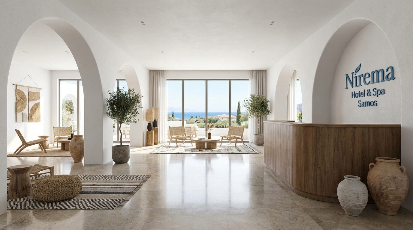 découvrez l'inauguration exclusive d’un hôtel-boutique en bord de mer avec spa sur l’île pittoresque de samos en grèce, alliant charme authentique et bien-être exceptionnel.