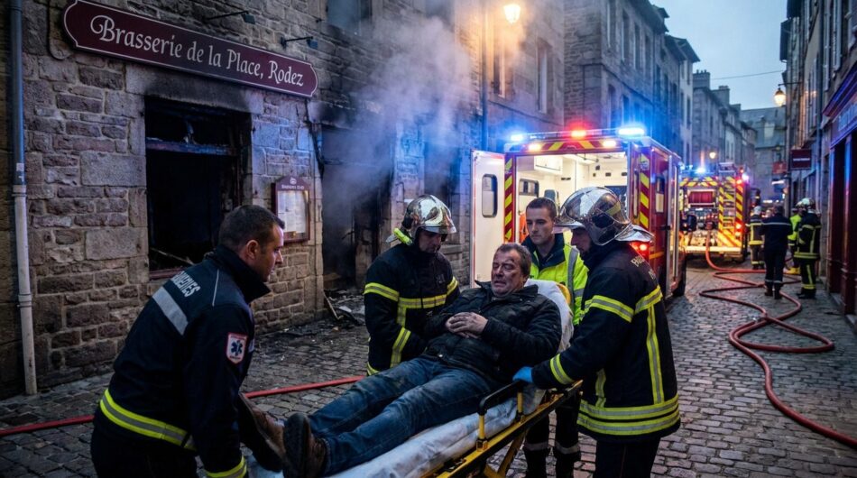 un homme de 56 ans a été hospitalisé suite à un incendie survenu dans un restaurant à rodez. découvrez les détails de cet accident.