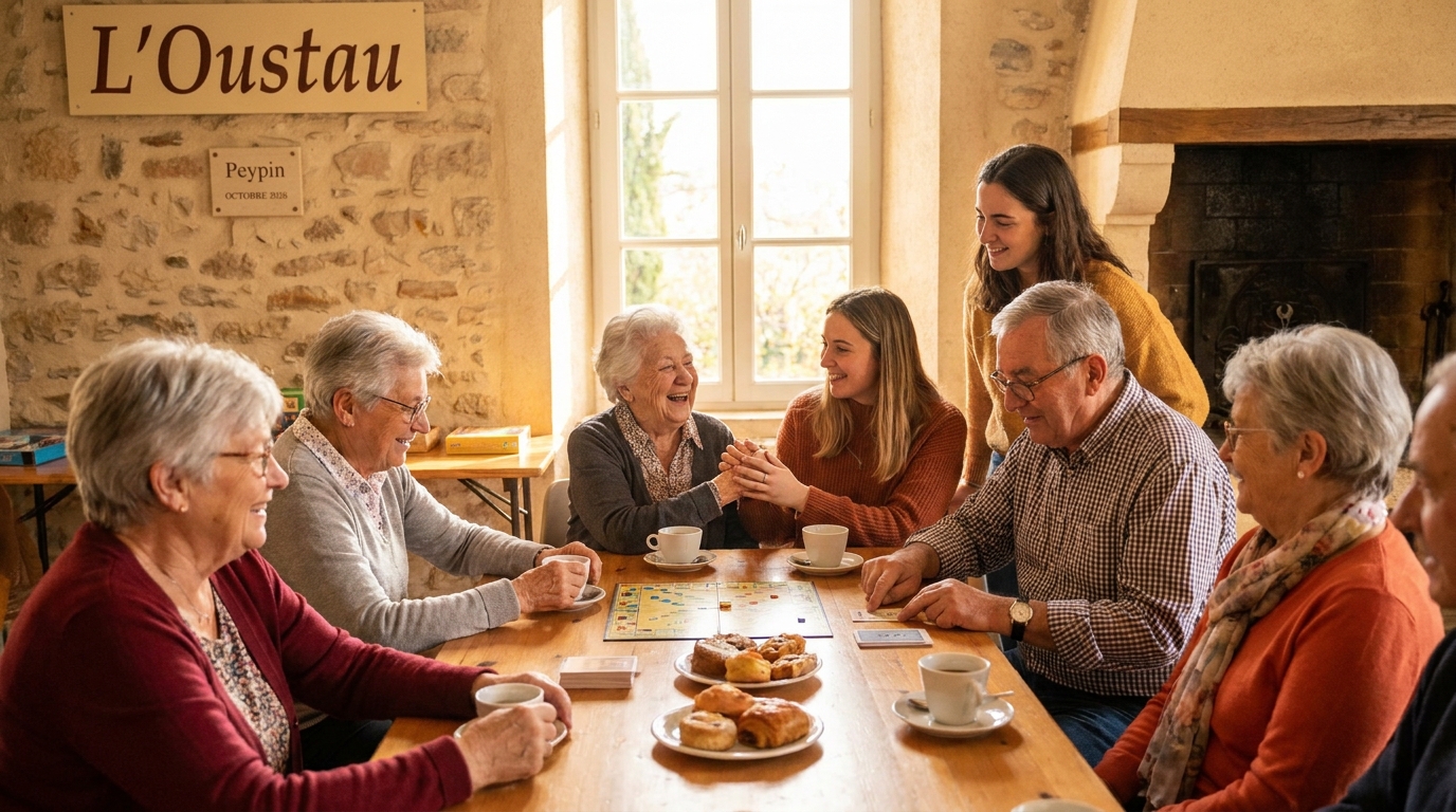 l’oustau, anciennement restaurant des seniors de peypin, évolue pour offrir un nouvel espace convivial et dynamique, toujours dédié à rompre l’isolement des personnes âgées.