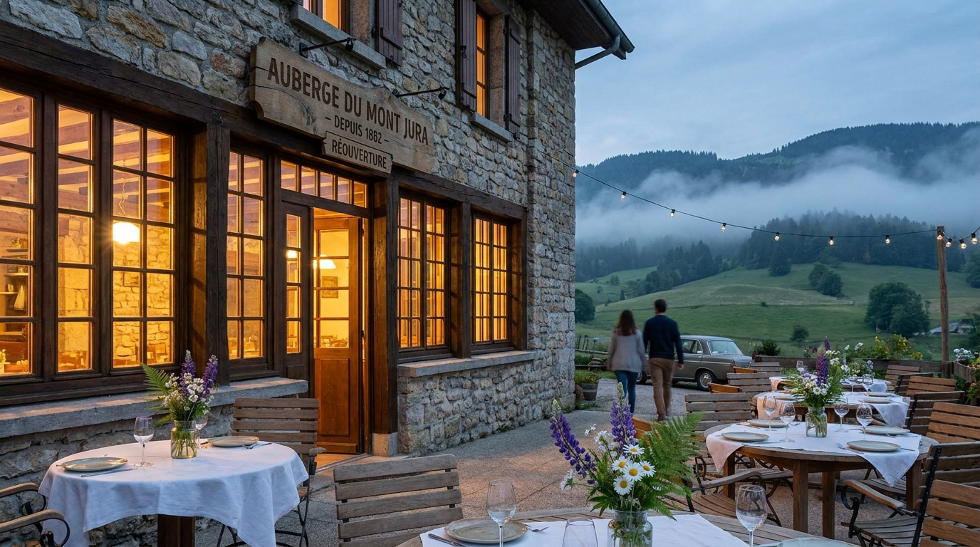 découvrez la renaissance d'un restaurant emblématique du jura, prêt à vous offrir une expérience culinaire authentique et pleine de saveurs après des années d'absence.