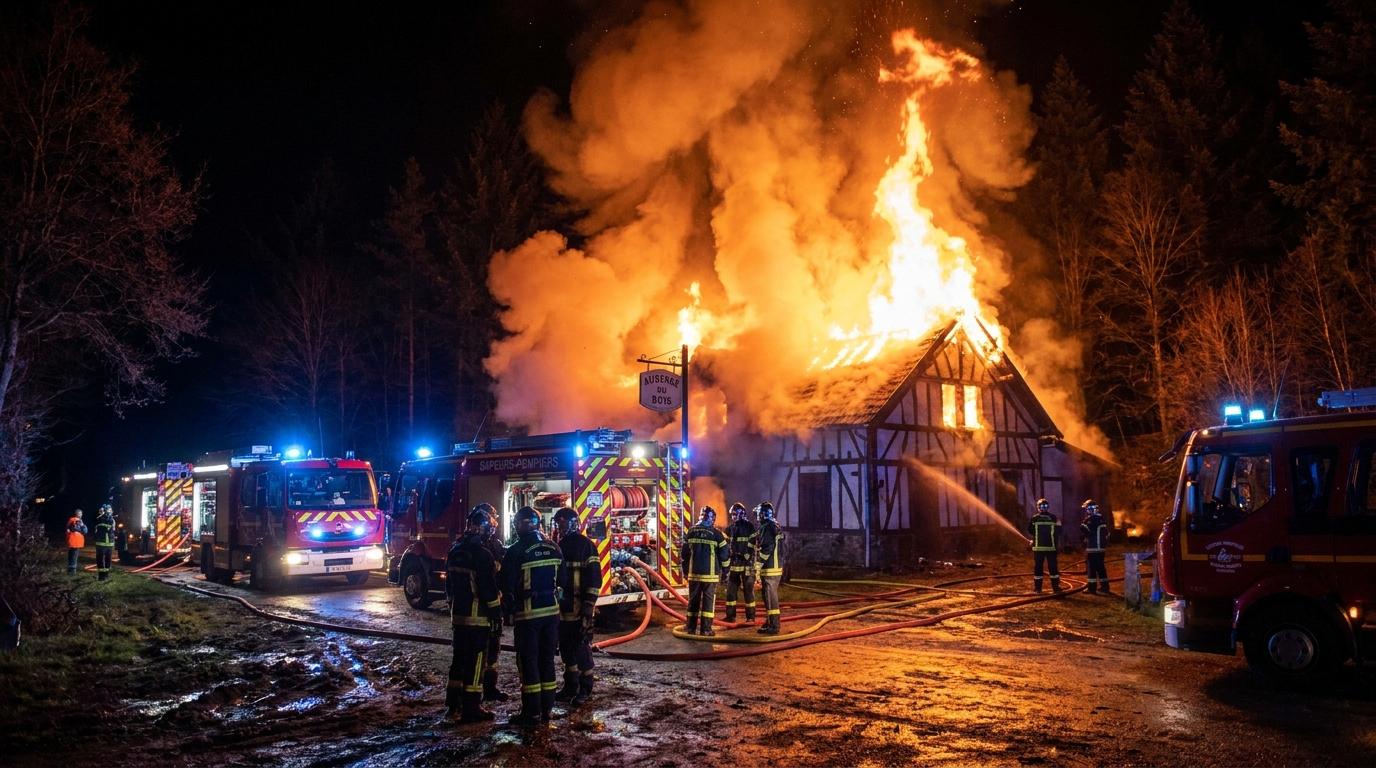 découvrez les détails dramatiques de l'incendie qui a ravagé le restaurant la cadelle de wassy, impactant la communauté locale et ses habitants.