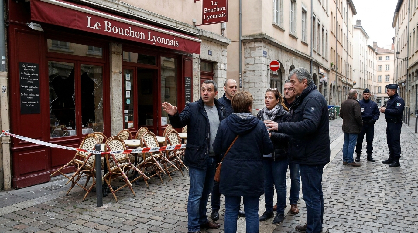 découvrez les circonstances autour de l'incident au restaurant "l'argenson" à gerland, touché par un tir à balles réelles, et les mesures prises par les autorités.