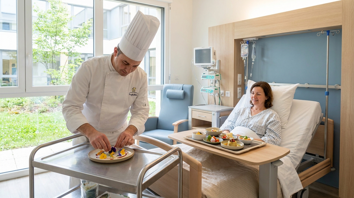découvrez comment un chef de préfailles apporte la gastronomie au chevet des malades en préparant des repas raffinés directement pour les patients, alliant saveurs et réconfort.
